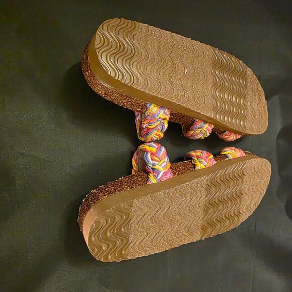 BRAND NEW ROCKET DOG WOMEN'S GREEN ASHLEY COLORFUL STRING SANDALl - Picture 11 of 16